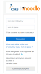 Mobile Screenshot of moodle.csrs.qc.ca