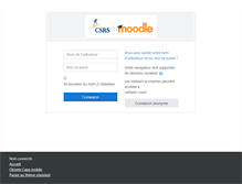 Tablet Screenshot of moodle.csrs.qc.ca